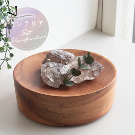 【全品50円OFF】残りわずか天然石 パワーストーン インテリア 浄化セット ラフストーン アカシア ウッドトレー ユーカリ付 癒しセット スモーキークォーツ ローズクォーツ アメジスト 置物 原石 開運 厄除け 浄化 厄年 空間 玄関用 寝室用 リビング用 部屋用 プレゼント