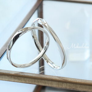 【刻印無料】 7号〜23号 偶数号対応可 ペアリング カップル 2個セット 結婚指輪 マリッジリング シルバー ウェーブ 表面デザイン シンプル 細身 華奢 結婚記念日 指輪 プロポーズ 刻印可能 記