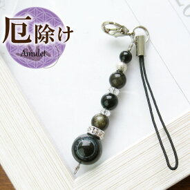 【10日限定P5倍】天然石 パワーストーン ストラップ チャーム 天然石 アイアゲート オブシディアン ブラックトルマリン 天然石 パワーストーンストラップ キーホルダー 携帯 厄除け アクセサリー 厄払い 女性 男性 厄年 贈り物 記念日 10月 12月 誕生日 プレゼント