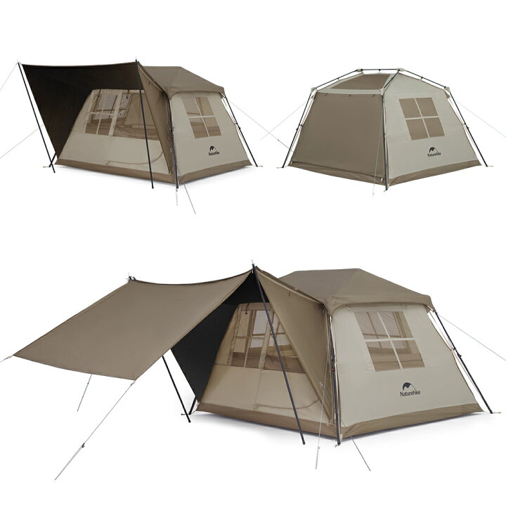 楽天市場】【公式】 Naturehike ワンタッチテント ロッジ型 テント 前 