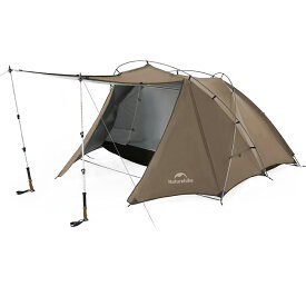 【18,990円→15,192円★期間限定】 Naturehike ツールームテント 2人用 軽量 二重層 メッシュ アルミポール 耐水圧2000mm UPF50+ キャンプ アウトドア 設営簡単 広々とした前室 通気 防風 防水 コンパクト 2つのドア 自立式