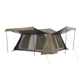ワンタッチテント Naturehike wuji13 pro Ti black ロッジ型 テント 13平米 大型 ツールーム 2つ前室 小屋 3-4人用 チタンブラックコーティング キャンプ 二重層 自立式 耐水圧2000mm 防風防災 ファミリー グランピング