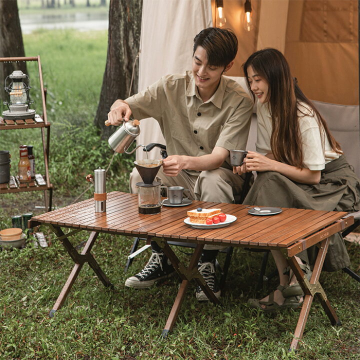 楽天市場】【公式】Naturehike ウッドテーブル ロールトップテーブル 