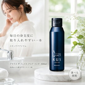 アウラス ザ フェイス クリア コンク 200ml ナリス化粧品 拭き取り 化粧水 コンフリー葉エキス ヒアルロン酸Na配合 スキンケア 毛穴 角質ケア 保湿 拭き取り化粧水 フェイスケア 日本製