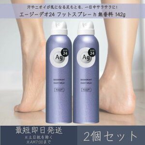 ファイントゥデイ 【エージーデオ24】 フットスプレー h 無香料 142g 2個セット | Fine Today Ag DEO24 足用 デオドラント 消臭 汗 ムレ フットケア 肌快適ケア 汗ムレ防止
