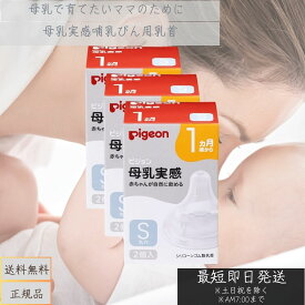 ピジョン 母乳実感 乳首 3ヵ月頃から／Sサイズ（スリーカット）2個入 ×3個セット 母乳実感 ベビー 赤ちゃん 哺乳びん ほ乳びん ほ乳瓶 哺乳瓶 授乳 ミルク ベビー用 ベビー用品 ベビーグッズ