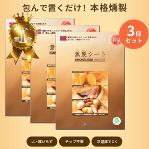 薫製シート 58×100cm 3個セット 食品材料 簡単 燻製 キット ギフト スモーカー 室内 お手軽 簡単 マンション アパート 室内 キャンプ用品