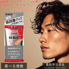 UNO ウーノ フェイスカラークリエイター カバーカラー L 30g │ メンズ BBクリーム SPF30 PA+++ 男性用 化粧品 肌色補正 青ひげ ニキビ跡 カバー クマ 色ムラ