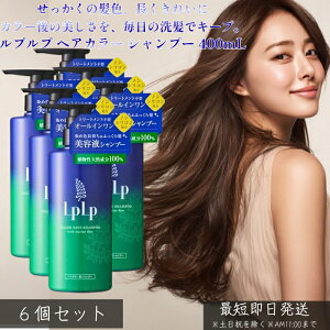 LPLP ���v���v �w�A�J���[�p�V�����v�[ 400mL ×6�Z�b�g �� �J���[�P�A �F�����L�[�v �������ߌ� �g���[�g�����g�J���[�Ή� �����݂ɂ��� ���邨�� �c���� �_���[�W�P�A �����g����