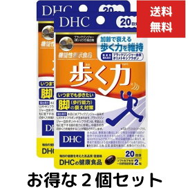 2個セット DHC 歩く力 20日分 40粒 HMBカルシウム CBP サプリ　ブラックジンジャー 黒ショウガ 加齢 足 衰え