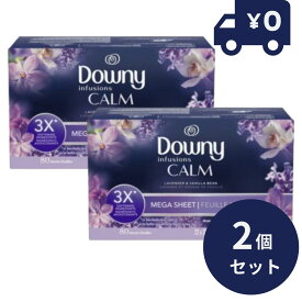 Downy ダウニーシート インフュージョン MEGAシート スパークリングアンバー＆ローズ 80枚 2個セット 柔軟剤シート 柔軟シート 2倍サイズ ダウニーライト 乾燥機用シート 正規輸入品