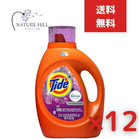 タイド リキッド +ファブリーズ スプリング リニューアル 2720ml 12個セット　洗濯洗剤 海外洗剤 ランドリー（2.72L 衣類用洗剤 大容量 海外