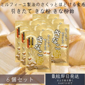 大丸本舗 さくっと食べられるきなこ飴 54g 6個セット 喉飴 のどあめ あめ アメ のど 飴 キャンディ キャンディー 個包装 お菓子