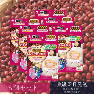 小林製薬 あずきのチカラ おなか用(6個セット)【あずきのチカラ】 あずき カイロ おなか お腹 腹部 冷え対策 リラックス 蒸気 天然蒸気 温熱 小豆 電子レンジ 温め