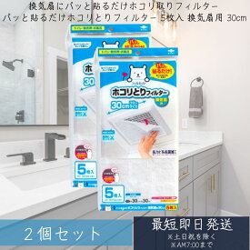 フィルたん 東洋アルミ ホコリとりフィルター 5枚入 ×2個セット 換気扇 トイレ 貼るだけ 約30cm S5410 【フィルたん】 【ギフト対応】 【ソーシャルギフト対応】 プレゼント