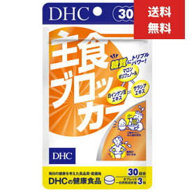 主食ブロッカー 30日分　dhc サプリメント ダイエット サポート 女性 サプリ 男性 ディーエイチシー 美容 ダイエットサポート 白いんげん豆 健康 1ヶ月分 糖質制限 健康食品 お試し ヘルスケ