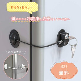 ＼楽天1位 2個セット／ 冷蔵庫鍵ロック ドアロック 冷蔵庫ロック 冷蔵庫 ロック 冷蔵庫 ストッパー 冷蔵庫 扉 冷蔵庫扉 ロック 後付け 補助鍵 キャビネットロック 引き戸 ストッパー 鍵 ドア 窓 扉 ロック チャイルドロック ベビーガード ベビーロック 冷蔵庫の鍵 nrlc