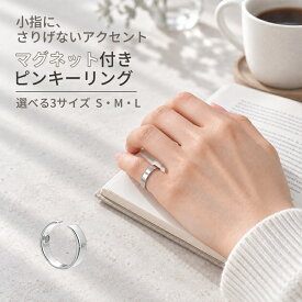 磁気の力！ピンキーリング ダイエットリング 指輪 グッズ 運動不要 自宅 器具 ながらダイエット アクセサリー ダイエット 磁気 運動 指輪 アクセサリー シルバー シングル磁気リング マグネット