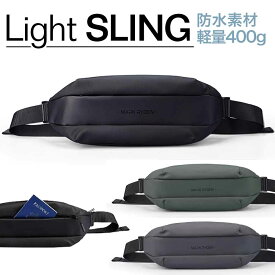 【軽量バッグで身軽に】ライトスリング バッグ スリングバッグ メンズ レディース レディースバッグ 防水 ウォーキング メンズバック ポケット 撥水加工 防水 旅行 かっこいい カバン ブラック 父の日