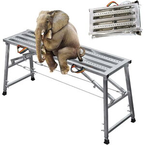 ����� �r�� ��Ƒ� 140cm 160cm 180cm 200cm �X�e�b�v�� �܂肽���ݎ� �������b�L�|�� ����~�� ����^���[ ��e��400Kg ��ƈ֎q ���� ��� (Size : 140x30cm)