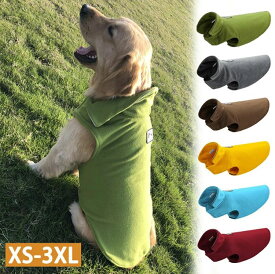 犬服 冬用フリース 保温防寒 リフレクター付き 小型・中型・大型犬対応 着せやすい おしゃれ