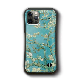 iPhone13 iPhone7 iPhone14 iPhone12mini iPhone15Pro ファンゴッホ 花咲くアーモンドの花 ケース 人気 絵画 SE第三世代 丈夫 アイフォン 絵画グッズ docomo あいほん