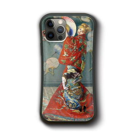 iPhoneXR ケース iPhone15Pro iPhone12 iPhoneSE 第二世代 クロード モネ ラ ジャポネーズ iPhone14P ケース 人気 絵画 個性的 スマホカバー グリップケース