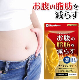 ダイエット サプリ お腹の脂肪 皮下脂肪 内臓脂肪を減らす ダイエットサプリメント ［機能性表示食品］ ナイシメンテEX ブラックジンジャー 30日分 カルニチン カプサイシン シクロデキストリン 脂肪を消費しやすくする 日本製 送料無料　ネイチャーファーマ