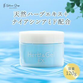 ※20％OFF スーパーSALE限定※【公式】ハーブ＆ゲル EX 120g オールインワンゲル 天然ハーブ 乾燥肌対策 乾燥肌 保湿 ヒアルロン酸 バラ胎座培養液 ツバキ種子エキス アロエベラ葉エキス ビフィズス菌 カワラヨモギ グリチルリチン酸 界面活性剤フリー ナチュラルウェーブ