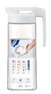 【めざましテレビで紹介】 アスベル 冷水筒 パッキン一体型 2.1L 麦茶ポット 耐熱 熱湯OK ピッチャー タ…