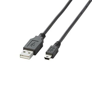 �G���R�� USB�P�[�u�� �yminiB�z USB2.0 (USB A �I�X to miniB �I�X) �m�[�}�� 5m �u���b�N U2C-M50B