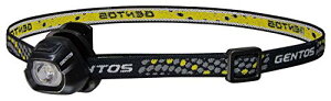 GENTOS(�W�F���g�X) LED �w�b�h���C�g ���^ �y��32g �d�r��(CR2032) 20���[���� HC-24BK �o�R �ނ� �u���b�N