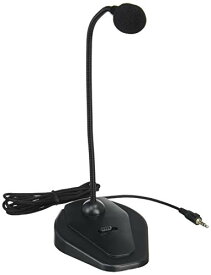 エレコム マイク パソコンマイク スタンド型 フレキシブルアーム ミュートスイッチ付 HS-MC05BK