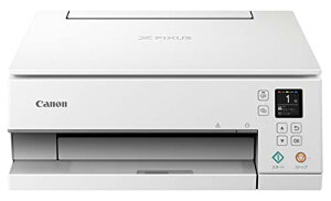 �L���m�� Canon �v�����^�[ A4�C���N�W�F�b�g�����@ PIXUS TS7330 �z���C�g �e�����[�N���� 5�F�E�Ɨ��^�E�Ή��C���NBCI-