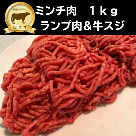 グラスフェッドビーフ　100%　ミンチ肉（ランプ肉）　1kg オージー・ビーフ 赤身肉 ハンバーグ 牧草牛　無添加　牛ミンチ