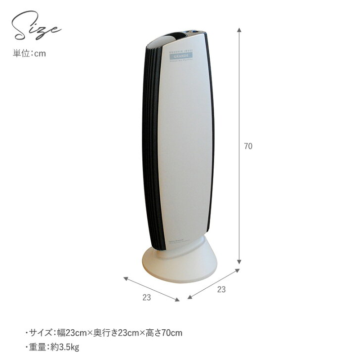楽天市場】IonicBreeze イオニックブリーズ 空気清浄機 GRANDE 空気 