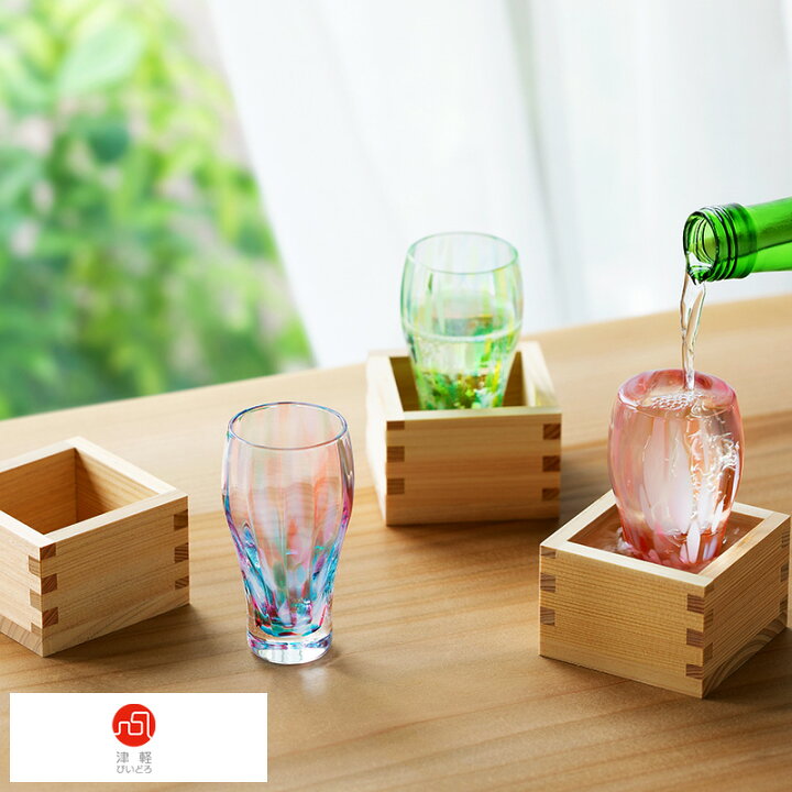 楽天市場 津軽びいどろ 枡酒杯 日本酒グラスと枡のセット 風の香 マス 日本酒 コップ ガラス おしゃれ かわいい 和風 きれい 日本製 プレゼント ギフト 贈り物 お酒好き 日本酒女子 父の日 お父さん 酒器 Natu Robe
