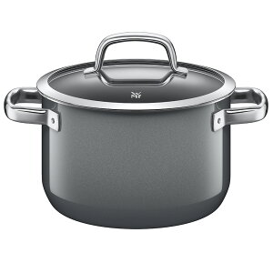 WMF ヴェーエムエフ フュージョンテック ハイキャセロール20cm 両手鍋 深型 蓋付き 無水鍋 無水調理鍋 おしゃれ ドイツ製 焦げ付かない IH対応 食洗器対応 丈夫 頑丈