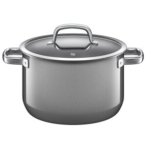WMF ヴェーエムエフ フュージョンテック ハイキャセロール24cm 両手鍋 深型 蓋付き 無水鍋 無水調理鍋 おしゃれ ドイツ製 焦げ付かない IH対応 食洗器対応 丈夫 頑丈