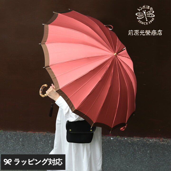 楽天市場】前原光榮商店 レディース 長傘 カーボンボーダー 55cm 16本 