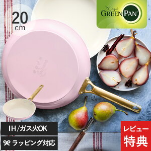 �y���r���[���T����z GreenPan �O���[���p�� �p�h���@ �t���C�p�� 20cm �s���N �t���C�p�� ������� IH�Ή� 20cm �K�X�� �I�[�u���Ή� �J���[ ������� �M�t�g �v���[���g