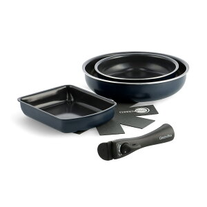 GreenPan O[p NbNVFt 5_Zbg tCp Zbg 肪   20cm 26cm IHΉ mXeBbNR[eBO łtɂ H@Ή Mtg v[g