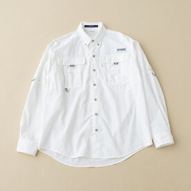 Columbia(コロンビア) バハマ II ロングスリーブ シャツ メンズ L 100(White) FM7048