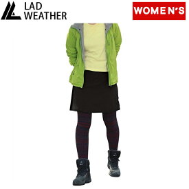 LAD WEATHER(ラドウェザー) ライトトレッキングスカート Women's L ブラック ladpants010bk-l