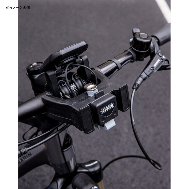 ORTLIEB(オルトリーブ) E-Bike ハンドルバー用マウンティングセット (キー付) ブラック OR-E207 | ナチュラム アパレル専門店