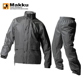 マック(Makku) レインハードプラス2 ユニセックス EL ダークグレー AS-5400