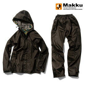 マック(Makku) クロス オーバー レインスーツ L ブラック AS-8510