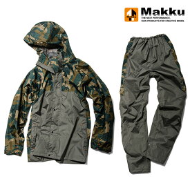 マック(Makku) クロス オーバー レインスーツ 4L グリーンカモ AS-8510