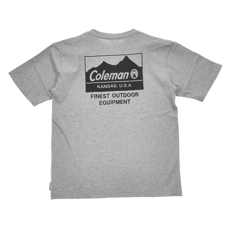 -アウトドアシャツ メンズ - Coleman コールマン Mt. P マウンテンPT半袖Tシャツ CM5704 テレビで話題 REG M S 実物 CREW グレー