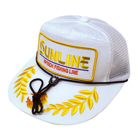 サンライン(SUNLINE) サンラインメッシュキャップ フリー ホワイト×ゴールド(メッシュ) CP-2503